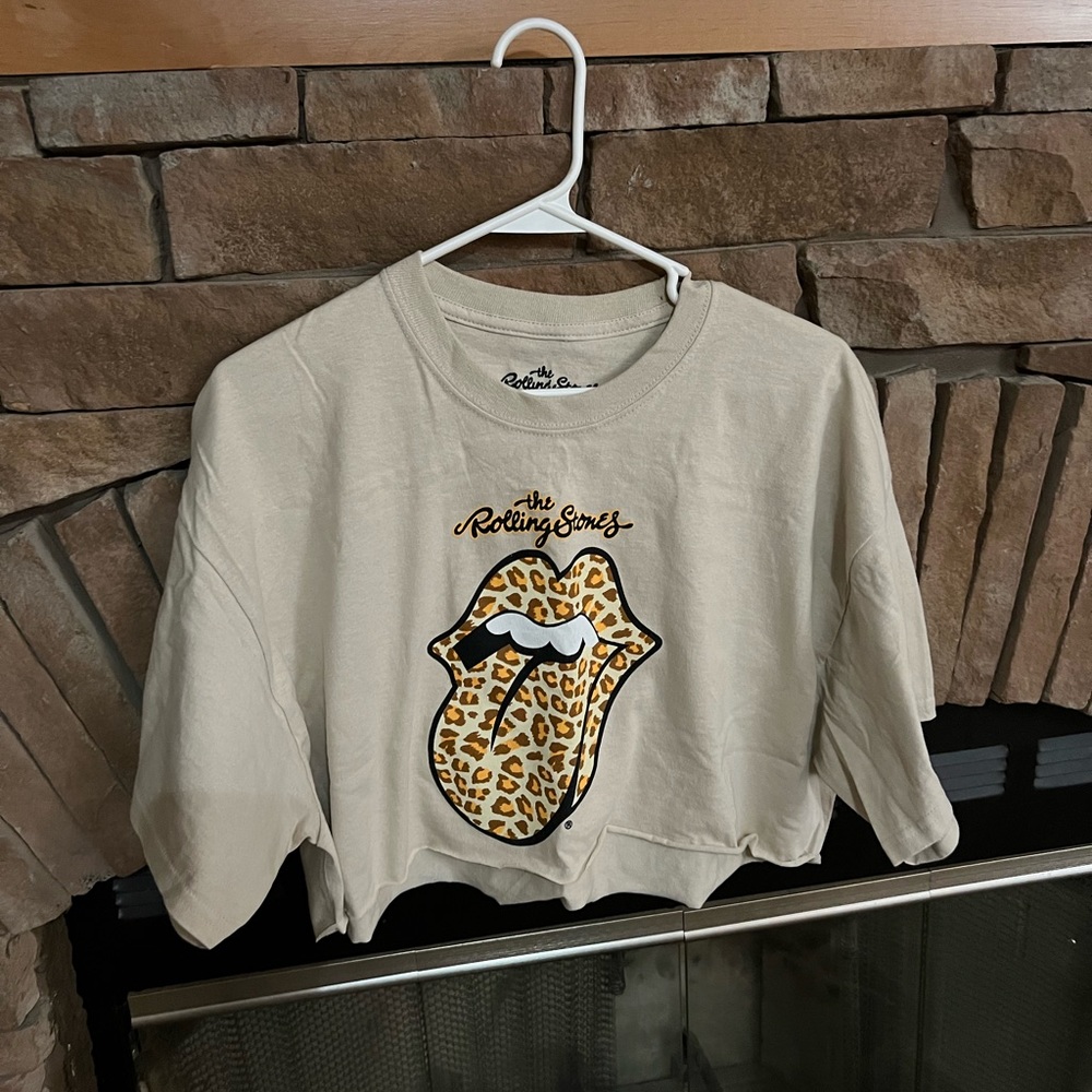 Cropped Rolling Stones tee